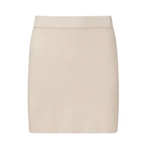 Rachel Parcell Scalloped Knit Mini Skirt in Pastel Mauve Pink Size Small NWT